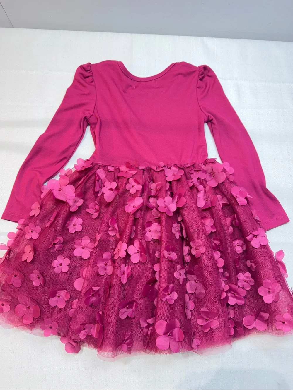 Girls' Pink Floral Tulle Dress - Brand